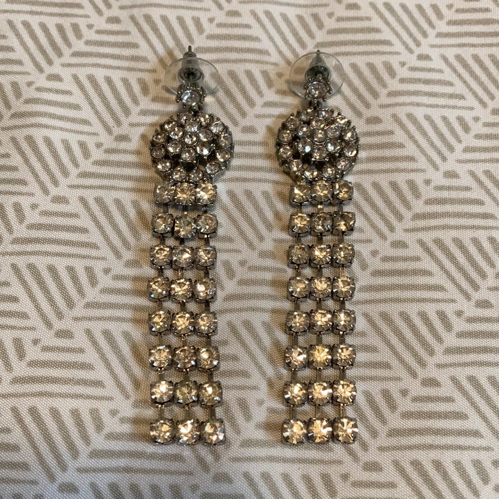 Banana Republic rhinestone chandelier earrings